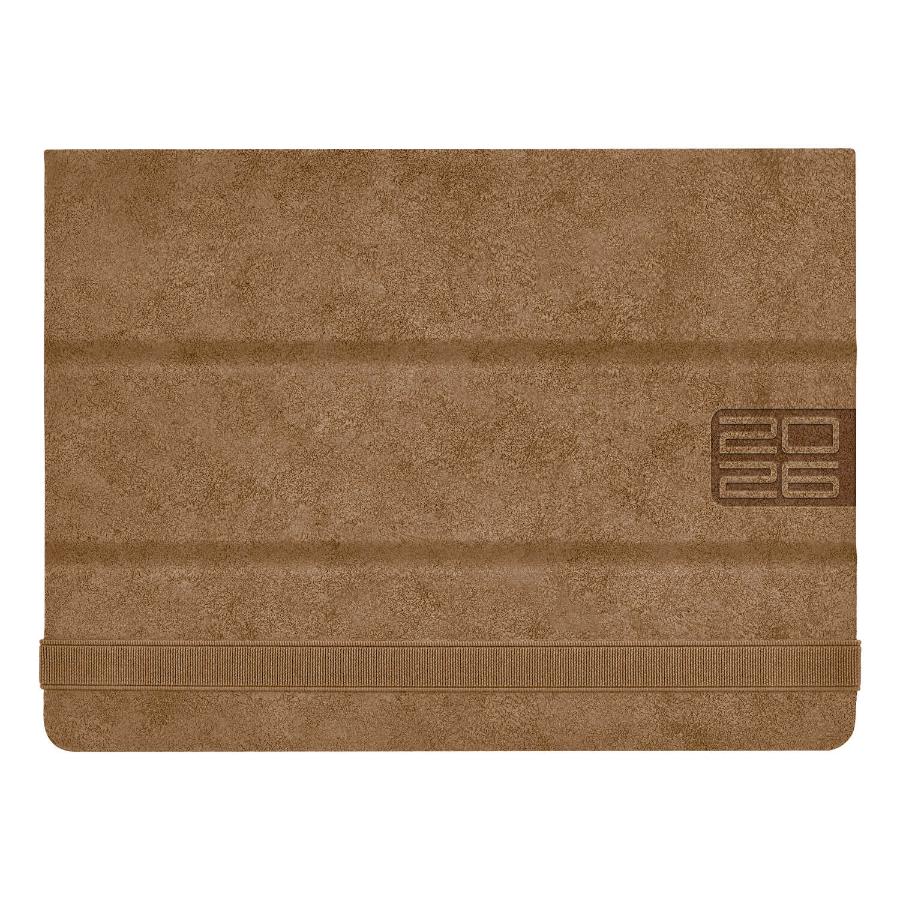 Планинг 250x190 мм 56 л.2026г, ESCALADA, Вачетто Глосс светло-коричневый