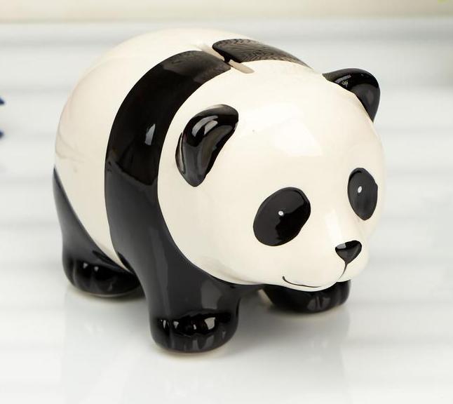 Копилка "Панда" керамика, 10х13,5х9 см
