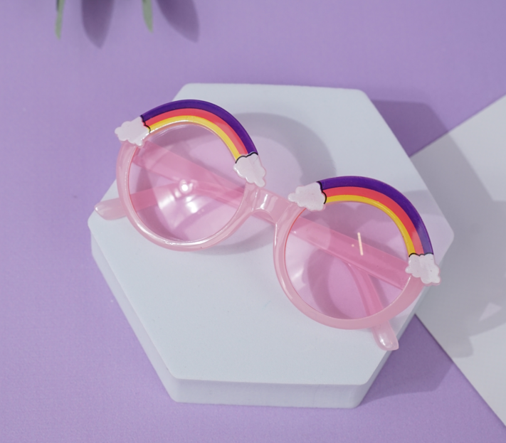 Солнцезащитные очки "Rainbow" soft pink, с чехлом