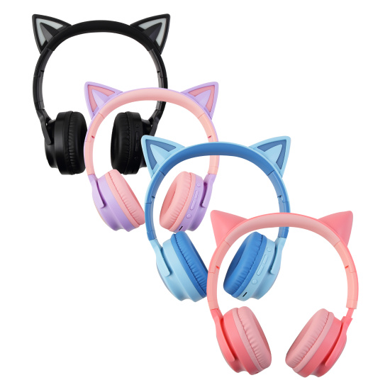 Наушники беспроводные "Cat", ассорти 4 цвета
