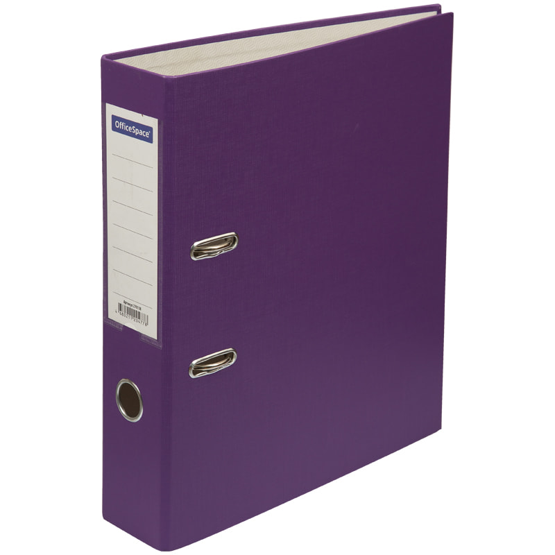Папка-регистратор Office Space ПВХ, 70 мм, фиолетовая