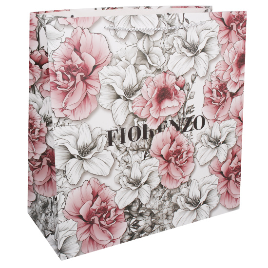 Пакет подарочный 45x45x20 см "Цветочный шик"