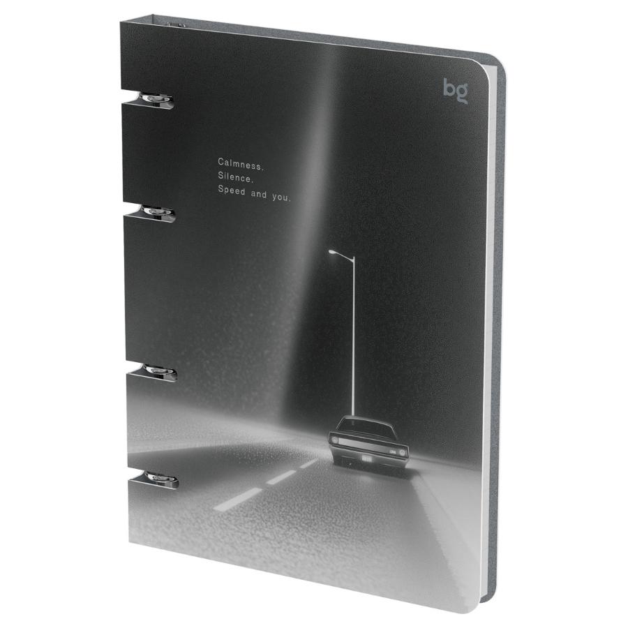 Тетрадь на кольцах 120 л. Авто. soft-touch,