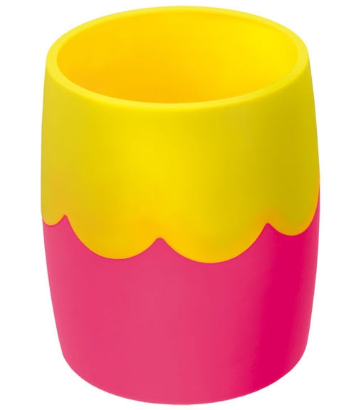 Подставка-стакан СТАММ, розово-жёлтая