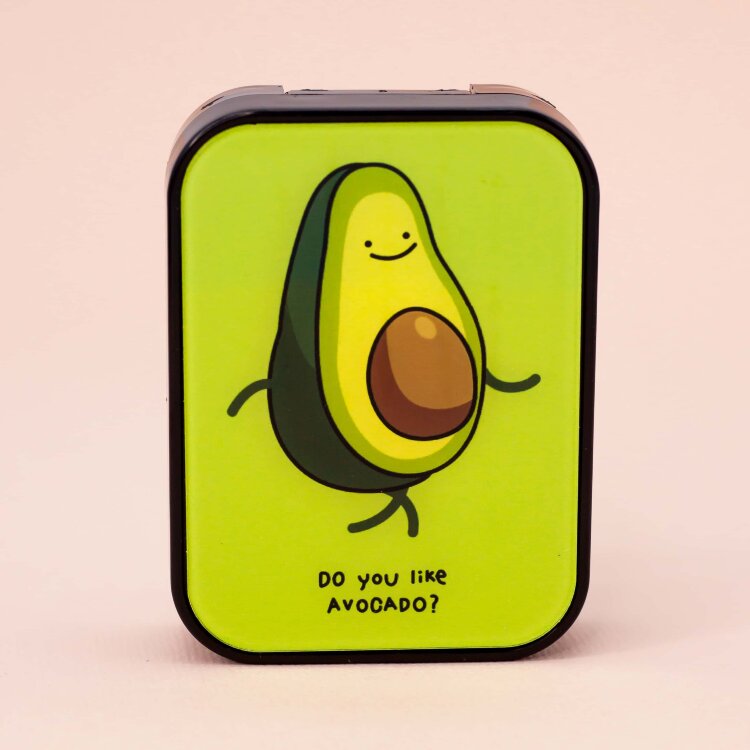 Контейнер для линз "Do you like avocado", квадратный