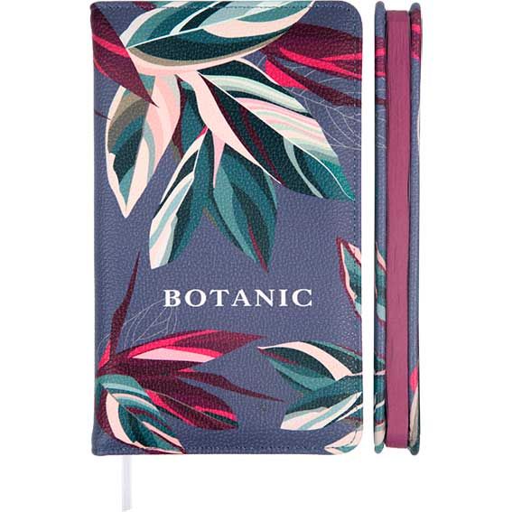 Планинг 80 л. 10х17 см , deVENTE "Botanic" недатированный, серо-сиреневый