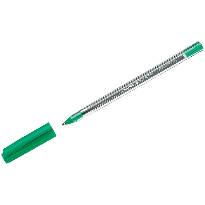Ручка шариковая Schneider "Tops 505 M"  0,8 мм, зеленая