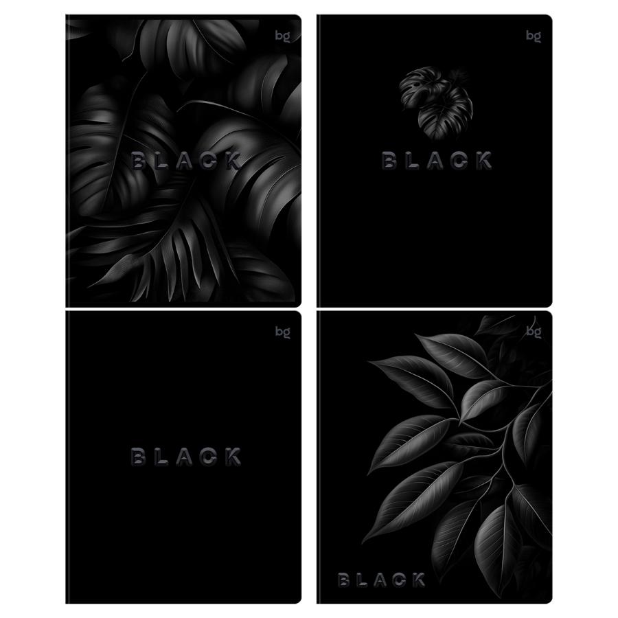 Тетрадь 48 л Just Black. soft-touch