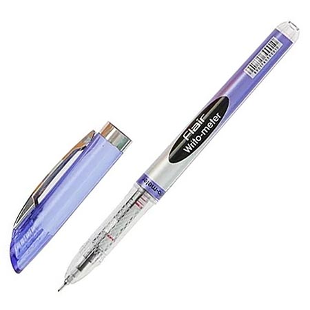 Ручка шариковая Flair "Writo-meter" со шкалой на стержне 0,6 мм синяя