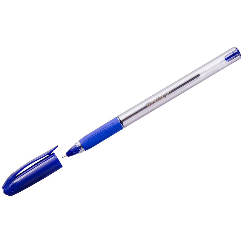 Ручка шариковая Berlingo "Triangle 110" 0,7 мм, грип, синяя