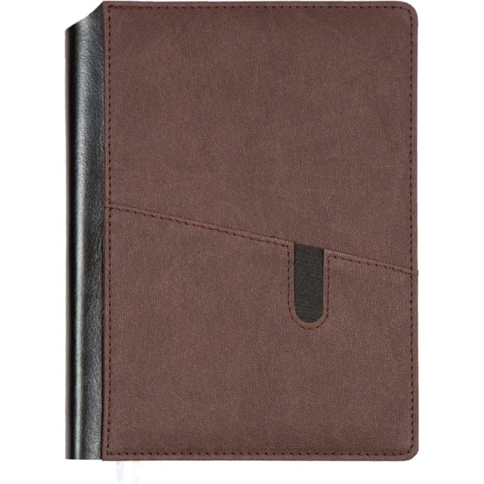 Ежедневник А5 168 л. 2026г deVENTE " Brighton", держат. для ручки, кожзам, корчневый