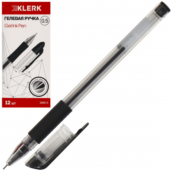 Ручка гелевая KLERK 0,5 мм, черный