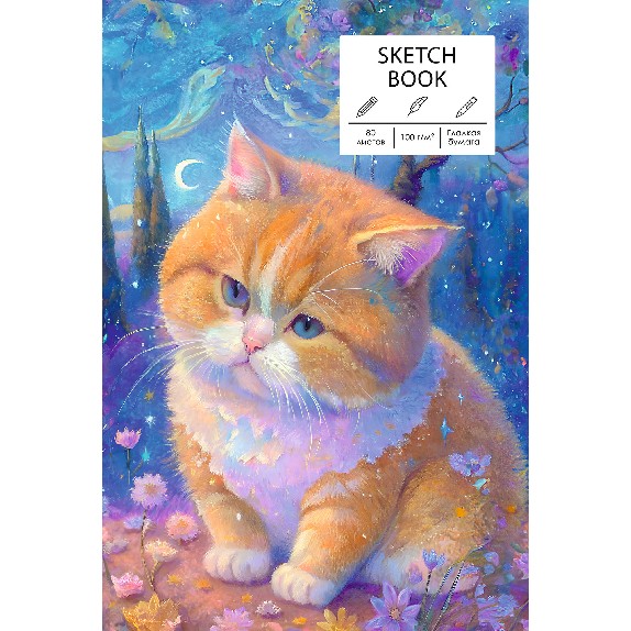 Скетчбук  А5+ 80 л SKETCHBOOK. Нежность