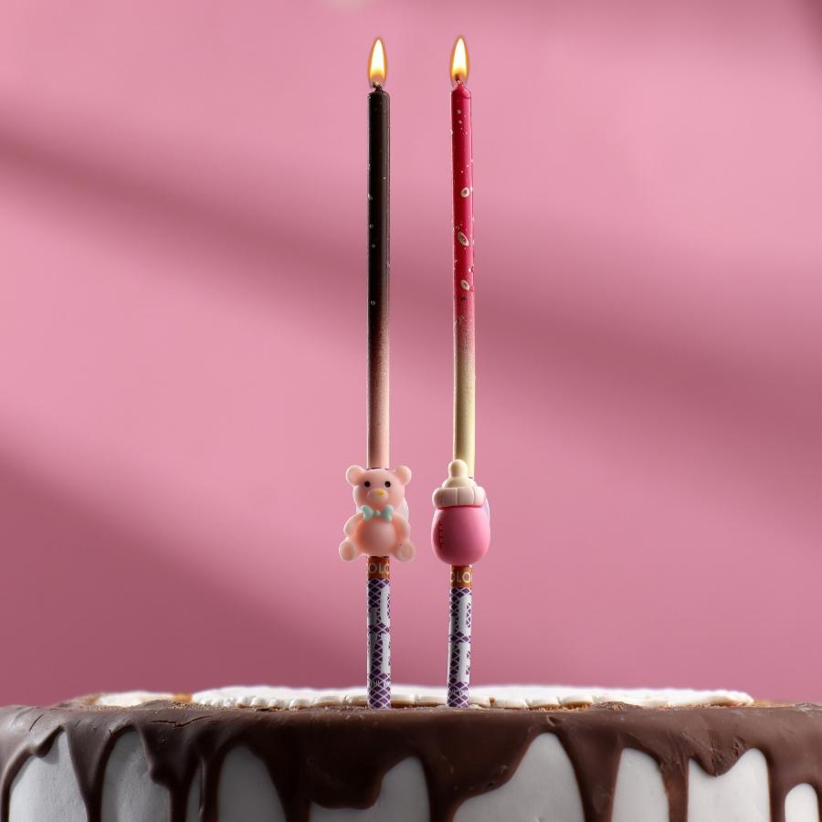 Свечи для торта "Детские", ассорти 