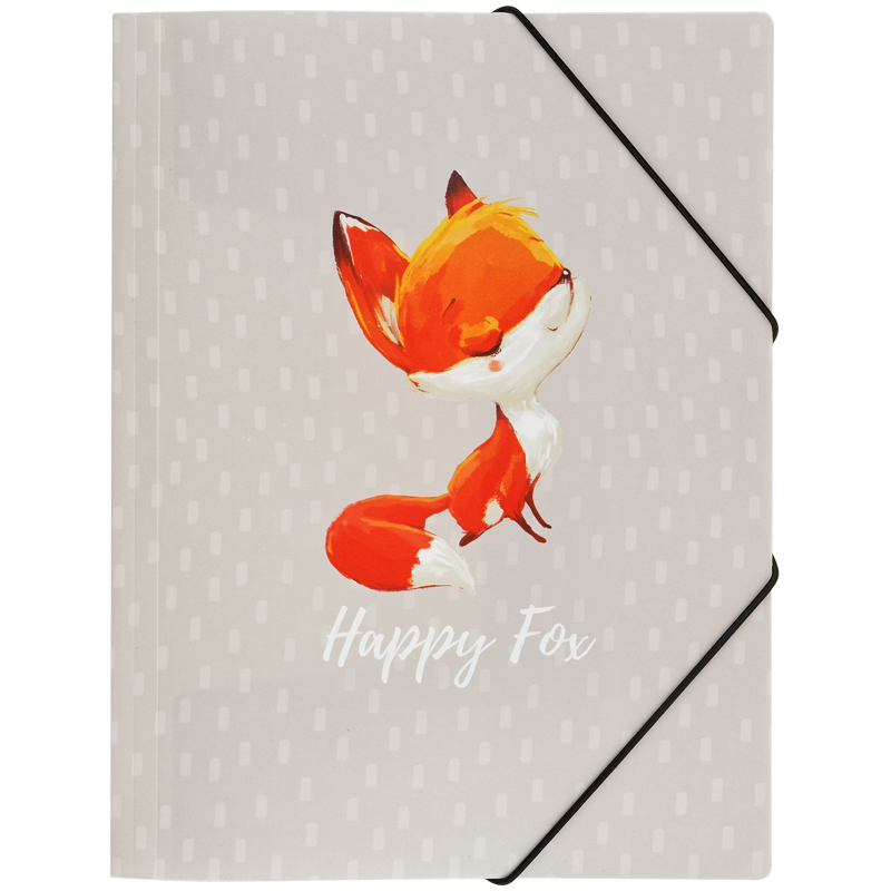 Папка-конверт на резинке А4 "Happy Fox"