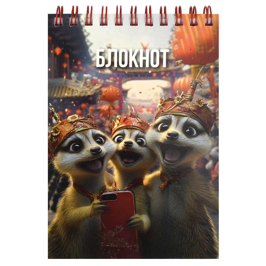 Блокнот А5 80 л, Сурикаты.