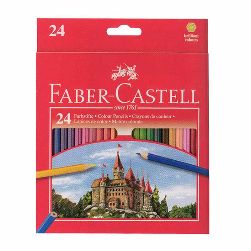 Карандаши 24 цвета Faber-Castell "ЕСО Замок" 