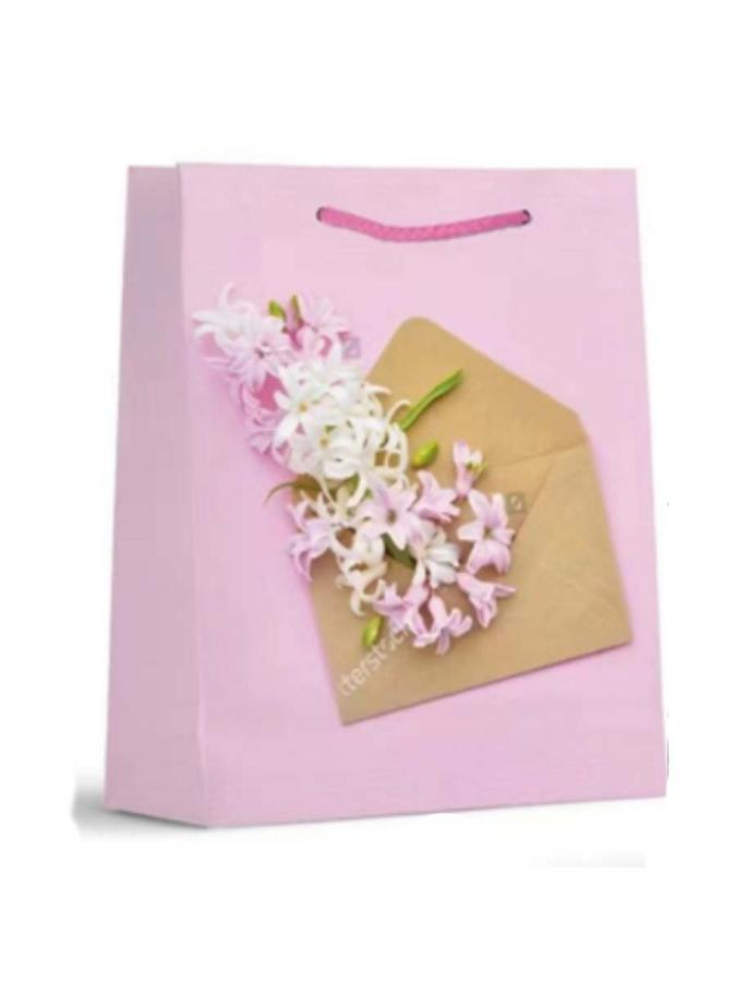 Пакет подарочный 31x42x12 см "Конверт с цветами"