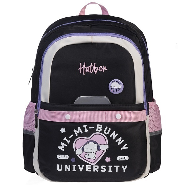 Рюкзак Hatber  " Mi-Mi Bunny", 2 отделения, 41х29х17,5см