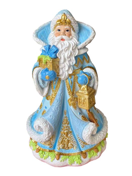 Фигурка "Дед Мороз в голубом", из полирезины