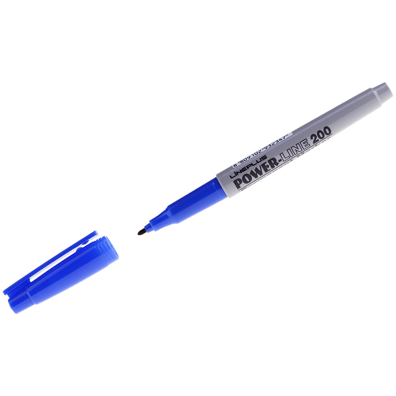 Маркер перманентный Line Plus круглый, 0,7 мм, синий
