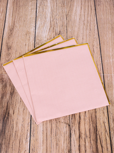 Салфетки бумажные "Стильный розовый", 33х33см, 20шт