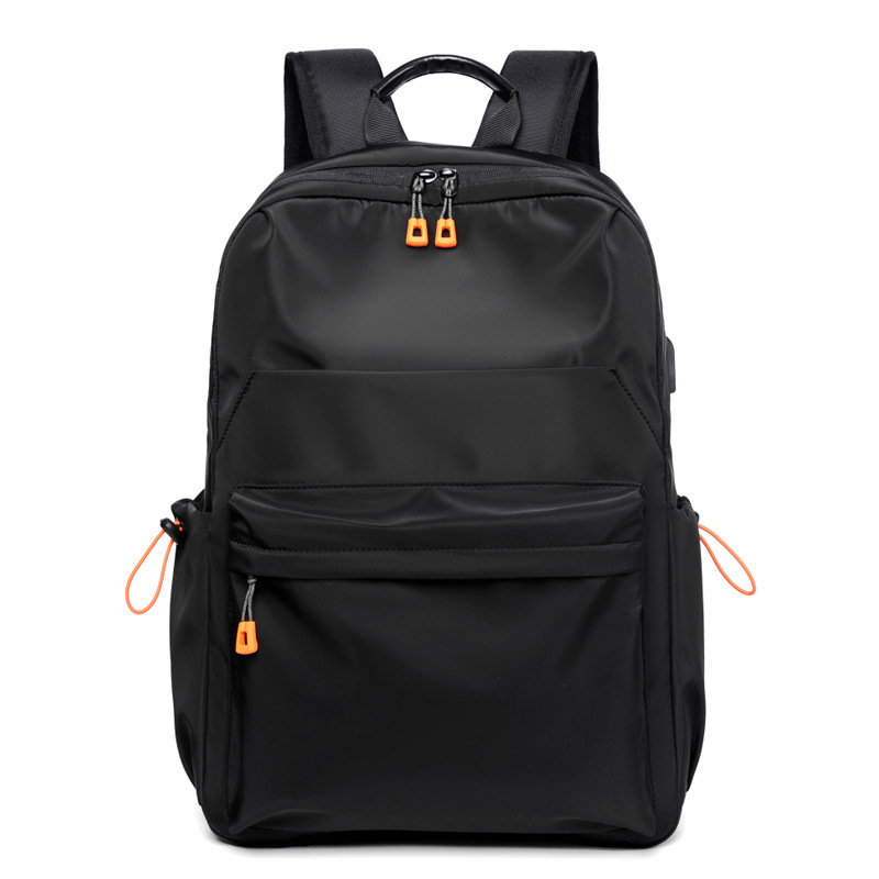 Рюкзак с отделением для ноутбука, USB- разъем, черный 