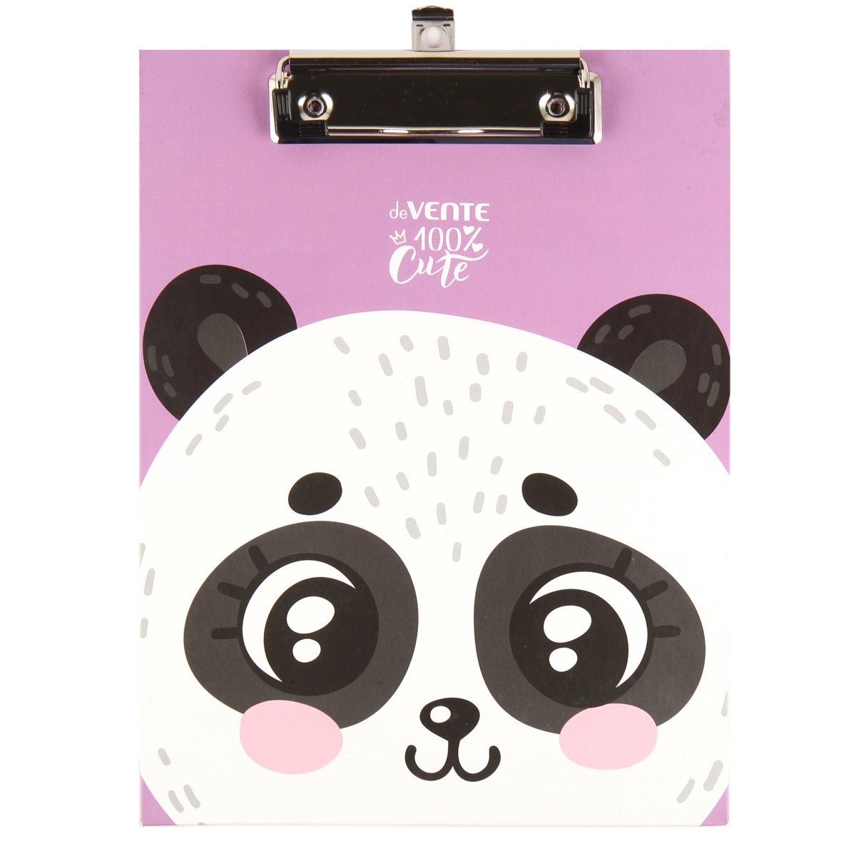 Планшет с зажимом А5 deVENTE "100% Cute Panda" картон 2 мм.