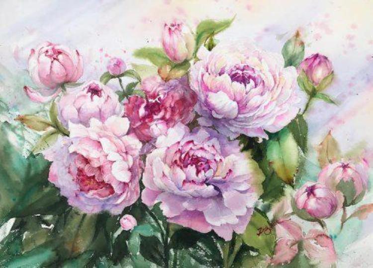 Раскраска по номерам "Франзузские розы", 40х50 см