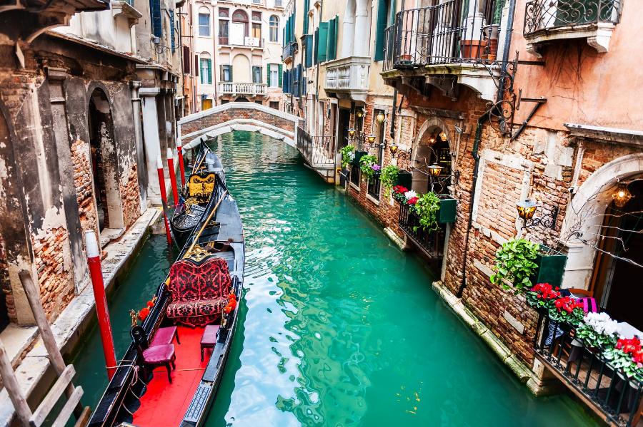 Картина по номерам "Вид на Венецианский канал" 30х40 см