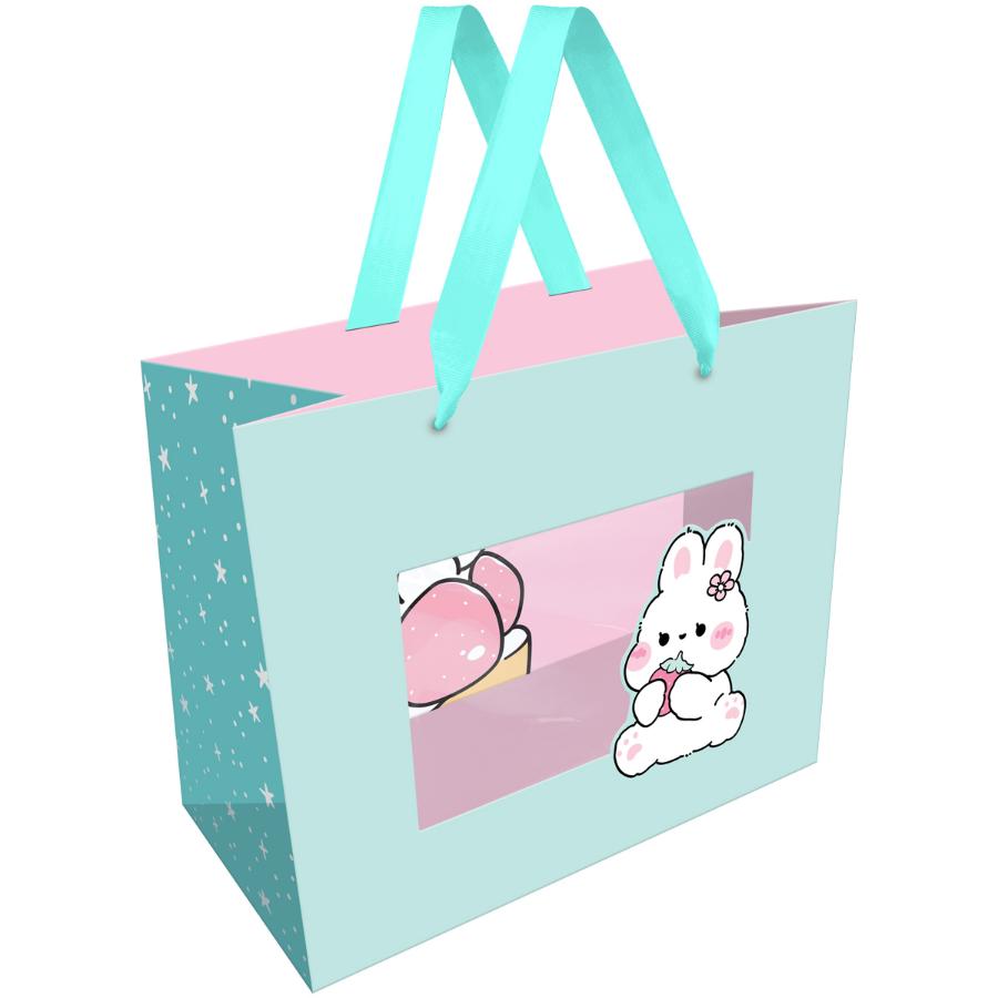 Пакет подарочный 23х18х10 см "Bunny berry", мат. ламин, фольга