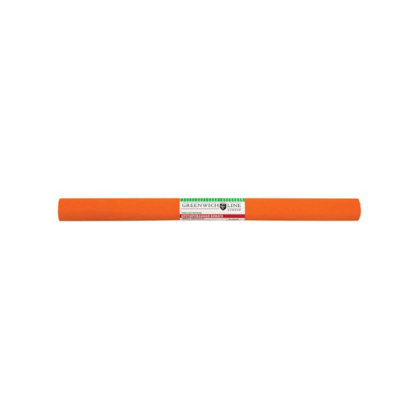 Цветная бумага креповая Greenwich Line, 50х250см, 32г/м2, оранжевая