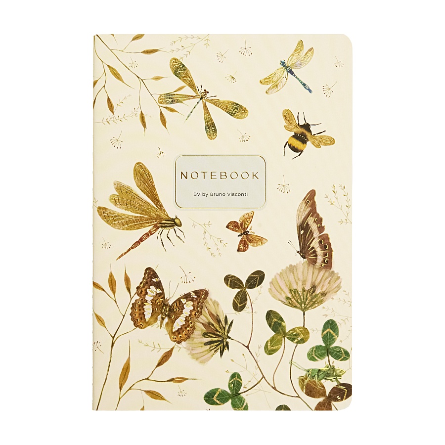 Тетрадь 40 л Bruno Visconti "FAUNA.Бабочки.Стрекозы"