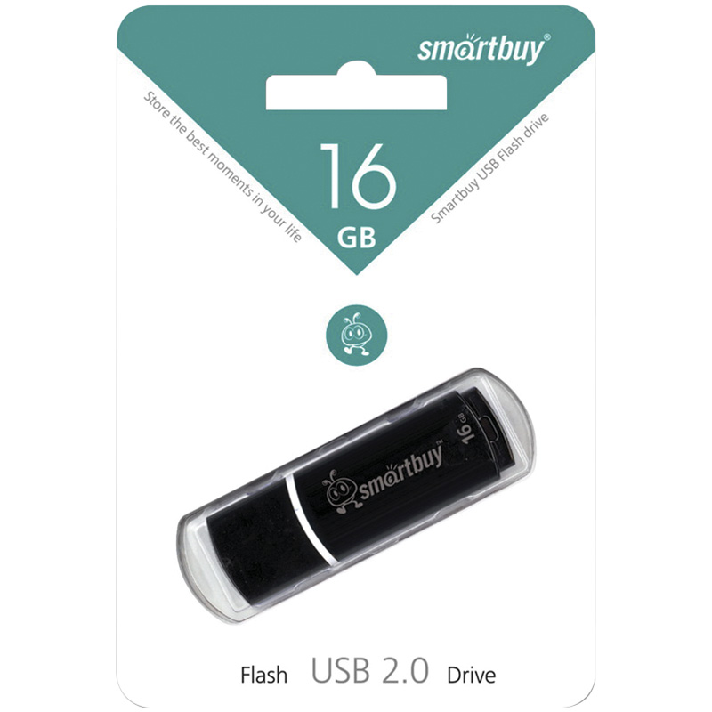 Флэш-драйв Smart Buy Crown, 16GB, черный