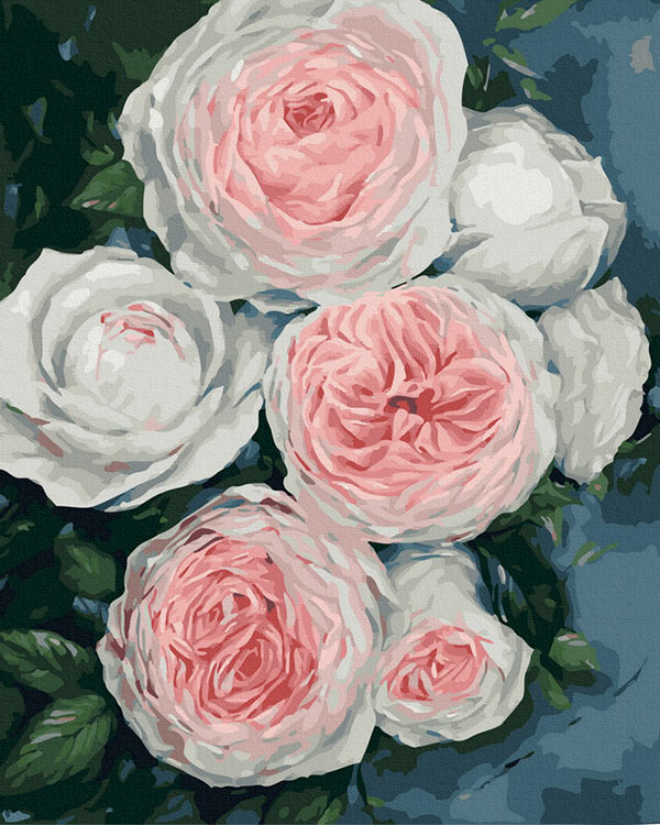 Картина по номерам "Бело-розовая нежность", 40х50 см