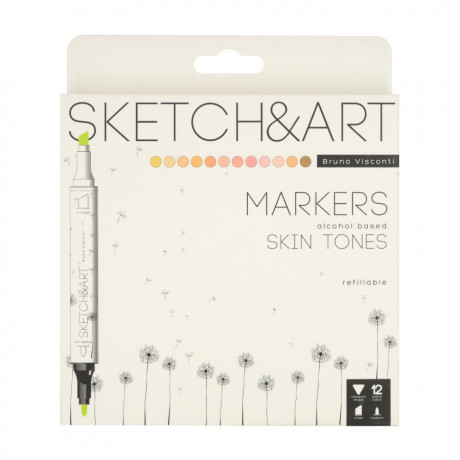 Маркер для скетчинга SKETCH&ART. Портрет, двусторонний