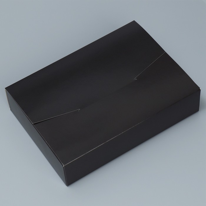 Подарочная коробка складная «Чёрная», 22 х 16 х 5 см 