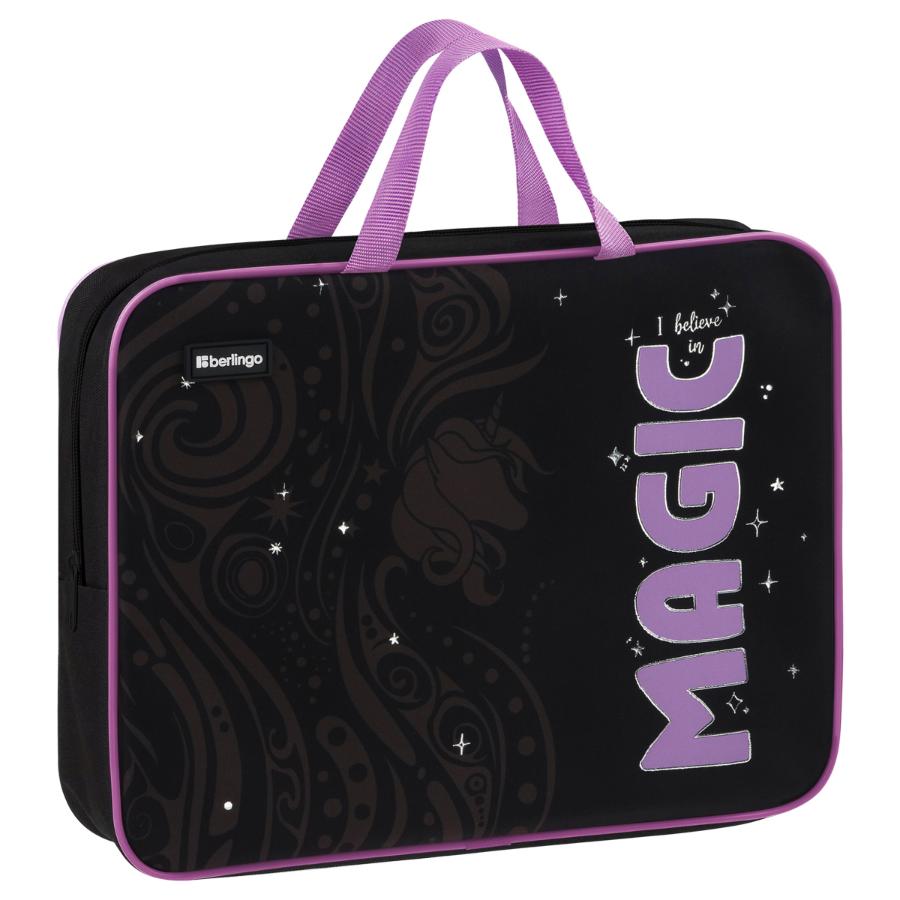 Папка А4 с ручками "Purple Magic ", текстиль
