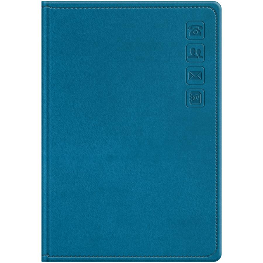 Книжка телефонная А5, 80л., кожзам, BG "Winner. Dark teal", с вырубкой