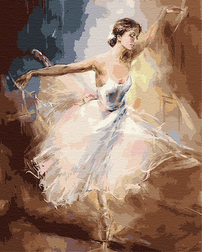 Картина по номерам "Балерина в танце", 40х50 см