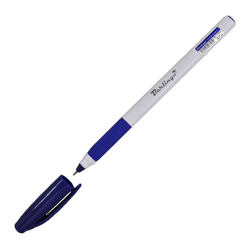 Ручка шариковая Berlingo "Triangle Snow Pro" 0,7 мм, грип, синяя