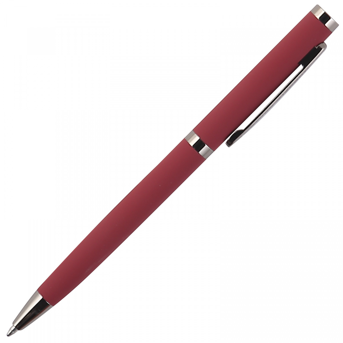 Ручка шариковая Bruno Visconti "FIRENZE" 1 мм синяя, красный корпус, футляр белый