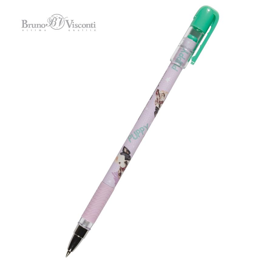 Ручка шариковая Bruno Visconti MagicWrite "Бульдог"  0,5 мм, синяя 