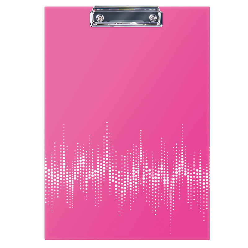 Планшет клип-борд А4 Berlingo "Neon", ламинированный, неоновый розовый
