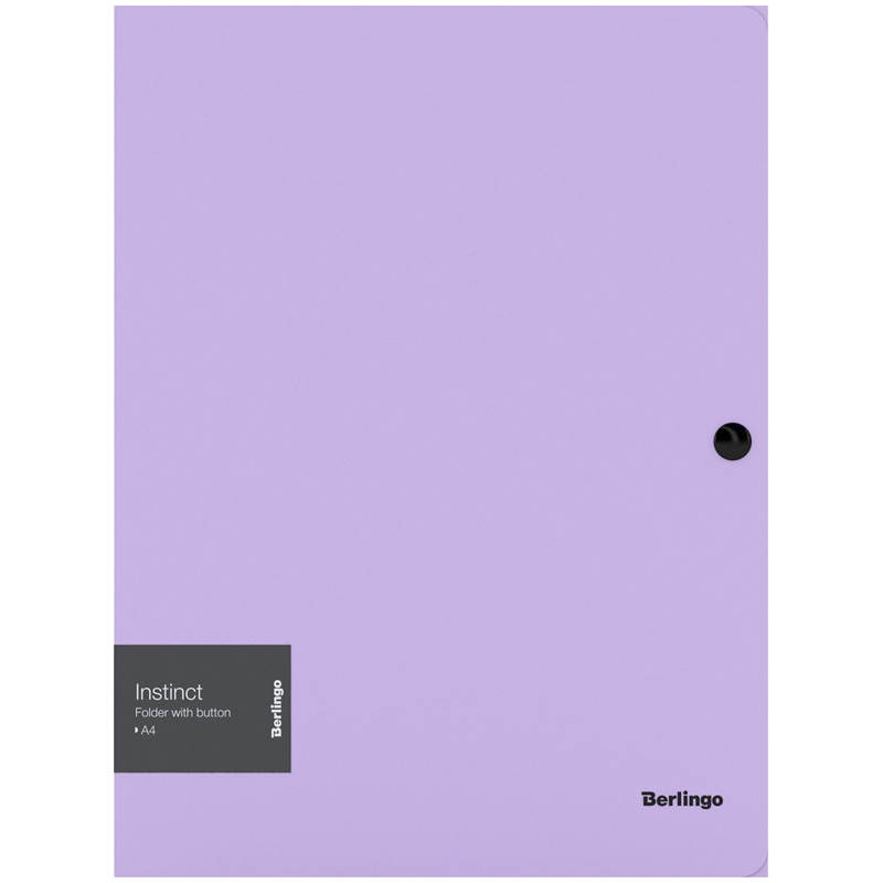 Папка-конверт на кнопке А4 Berlingo "Instinct", 600 мкм, лаванда