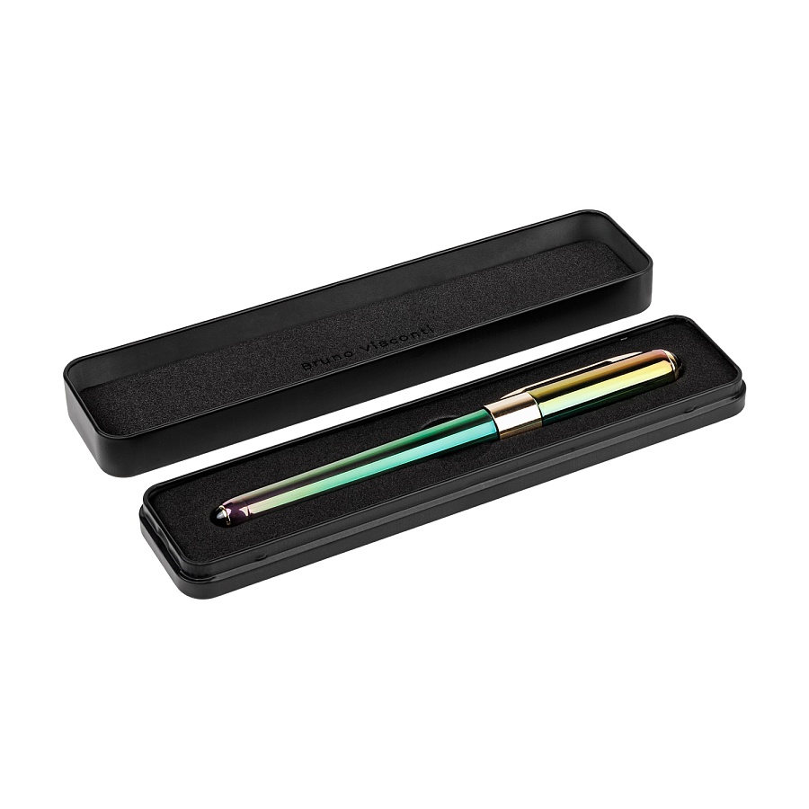 Ручка шариковая Bruno Visconti "MONACO.PEARL" 0,5 мм изумрудный корпус, черный металлический футляр