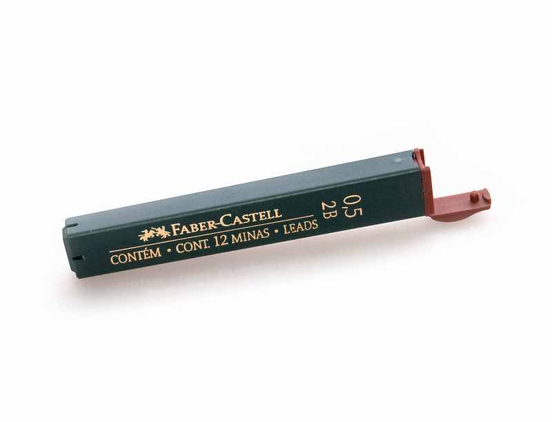 Грифель запасной Faber-Castell 0,5 мм 2В 12 шт/кор L=60 мм