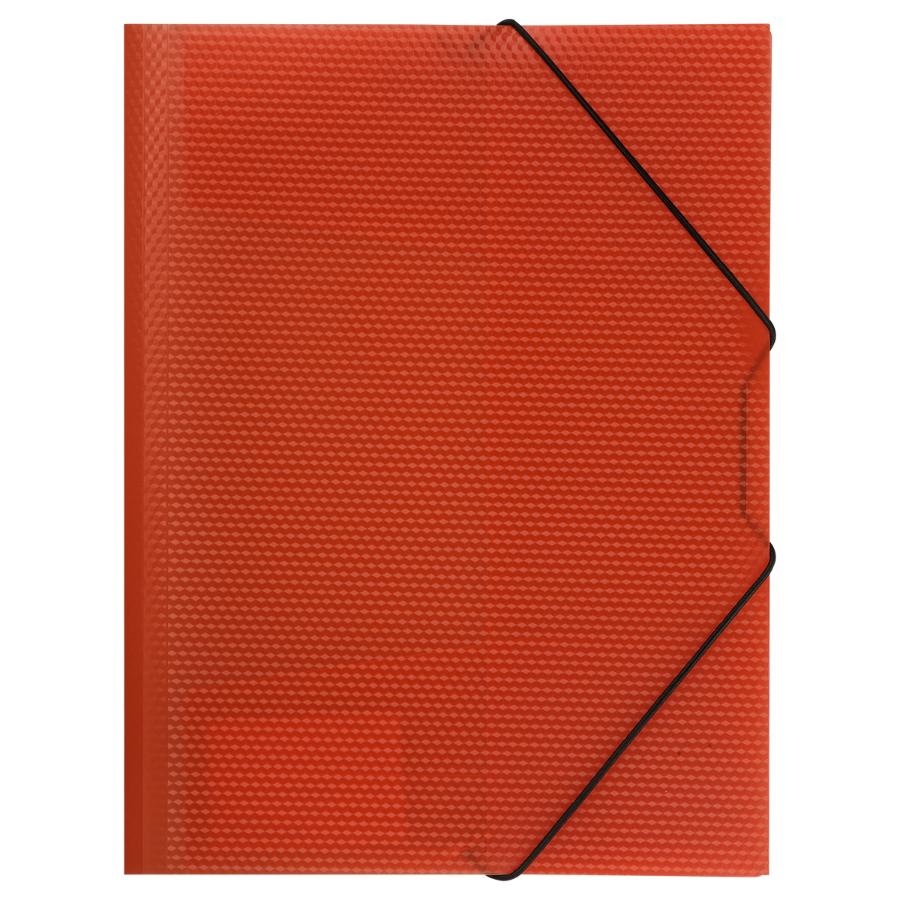 Папка на резинке СТАММ "Кристалл" А4, 700мкм, красная