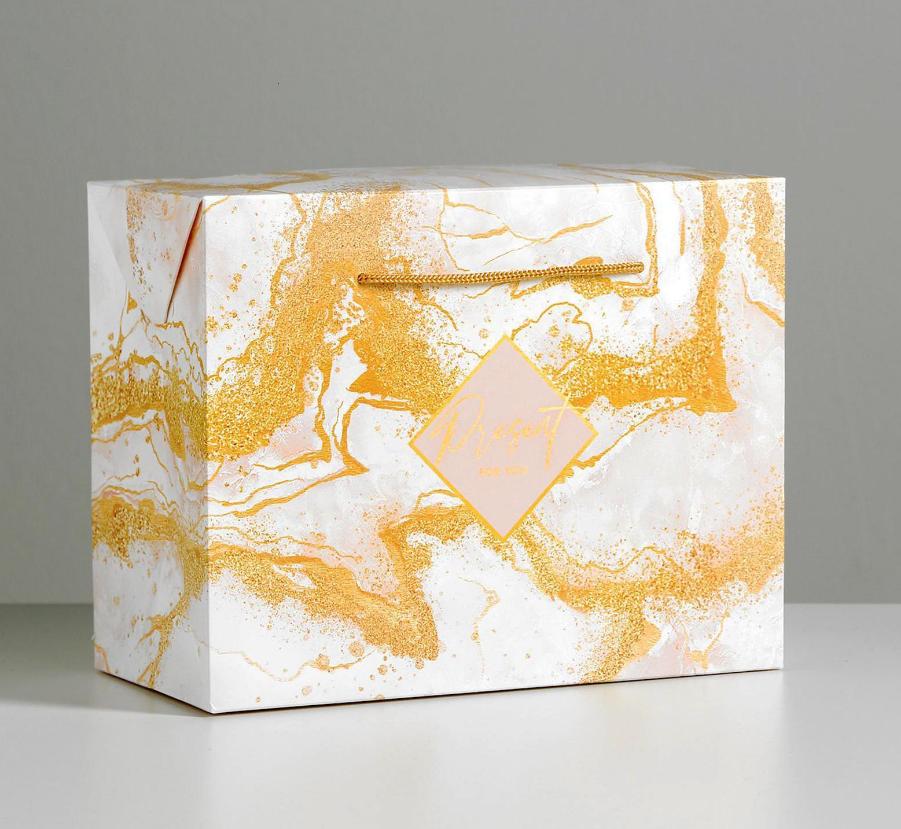 Пакет-коробка Present for you, 23 × 18 × 11 см 