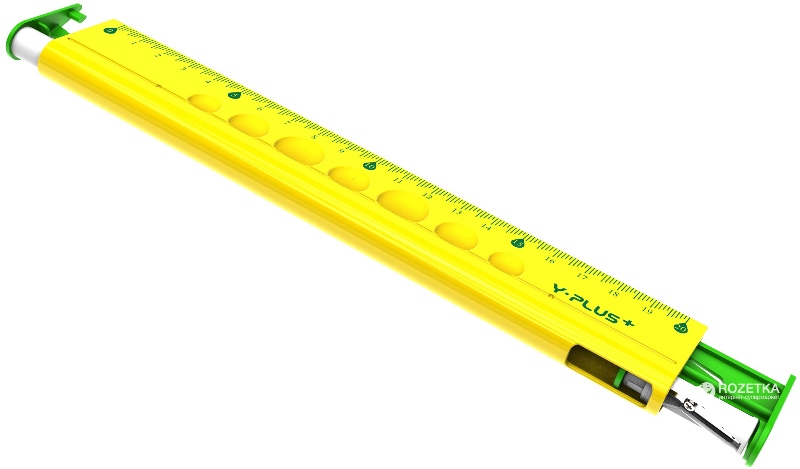 Линейка 20 см, многофункциональная, Y-Plus (встроенная точилка, карандаш, ластик)